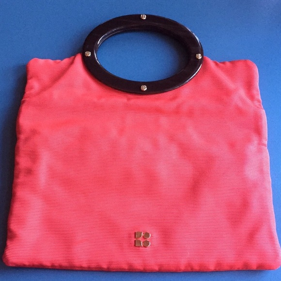kate spade Handbags - Kate Spade coral satin clutch